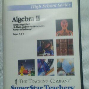 Vintage Algebra II Part II tapes 3 & 4 VHS SuperStar Teachers Plus Course Guide